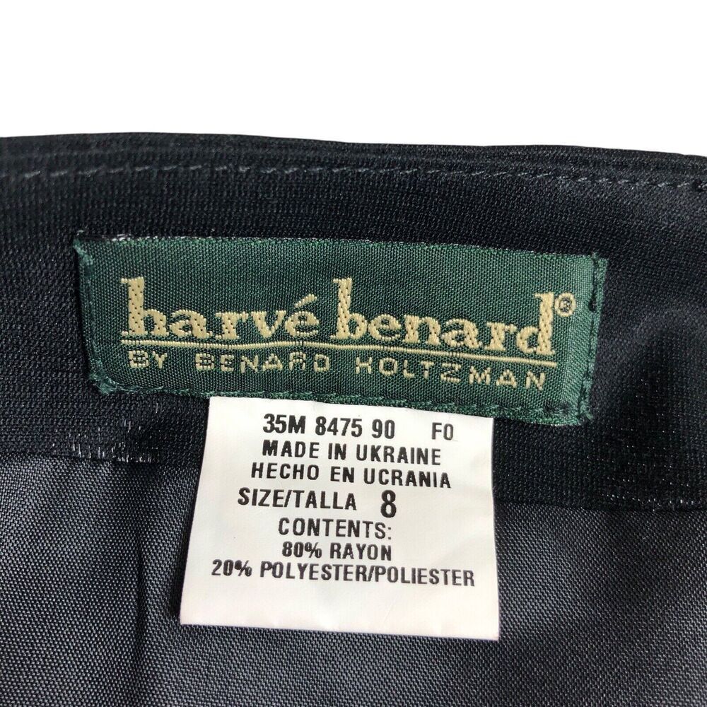 Vintage 90s Harve Benard Maxi Skirt 8 Black Shimmer Chiffon Whimsigoth Witchy - Picture 5 of 16
